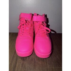 Girls Pink High top Shoes Size 5 And 1/2